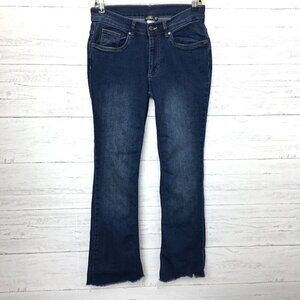 Venus Women's Jeans Boot Cut Stretch Fray Hems size 6L length 29"